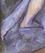 Paul Cezanne Detail of  Portrait of bather oil painting artist